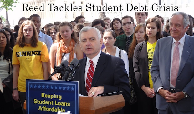 Reed Joins RWU Students to Tackle Student Debt Crisis